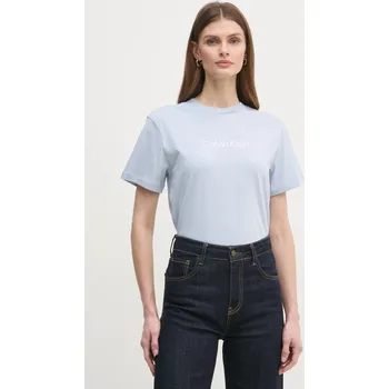 Bavlněné tričko Calvin Klein K20K205448 modrá 05X, vel. S