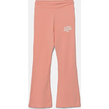 Dětská móda Dětské legíny Puma CLASS High Waist Flared Leggings 685870 oranžová 32X, vel. 176