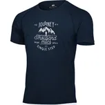 Lasting Journey tmavě modrá 5252 pánské funkční triko s krátkým rukávem 100% Merino vlna - XL