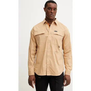 Pánská košile Košile Columbia Landroamer Twill 2120581 béžová 80X, vel. S