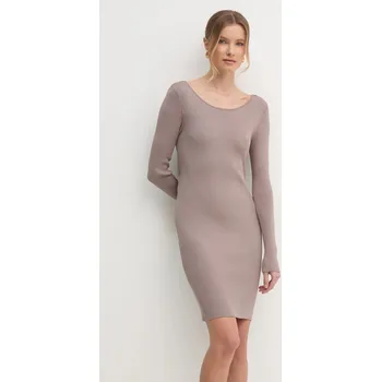 Dámské oblečení Šaty Guess JULIETTE W5RK21.Z3L10 hnědá 84X, vel. M