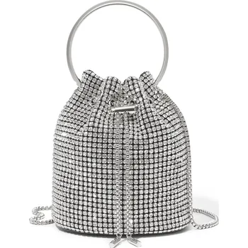 Kono Dámská večerní kabelka s řetízkovým popruhem - stříbrná