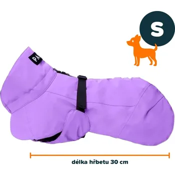 Obleček pro psa PAIKKA zimní bunda fialová S | 30 cm
