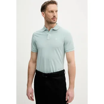 Pánské tričko Bavlněné polo tričko Hackett London zelená barva, HM563426 07X, vel. XXL