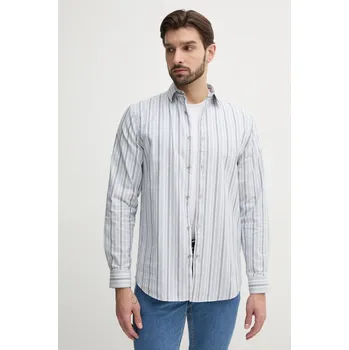 Pánská košile Košile Guess COLLINS pánská, šedá barva, regular, s klasickým límcem, M5RH29 WGXI1 M5RH29.WGXI1 90X, vel. M