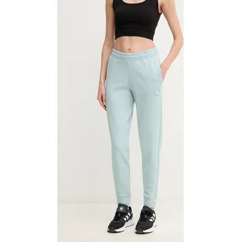 Bavlněné tepláky Puma 685019 tyrkysová 06X, vel. M