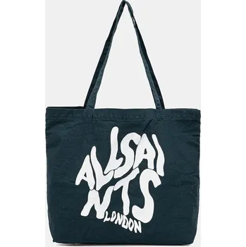 Bavlněná taška AllSaints ORLANDO zelená barva, M285XB 79X, vel. ONE SIZE