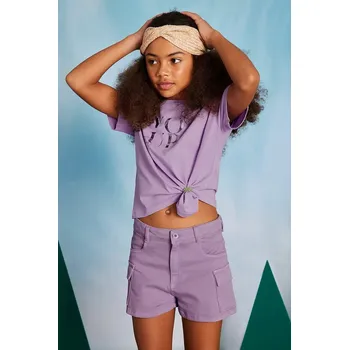 Chlapecké kraťasy Dětské kraťasy Mayoral 6218.8E.Junior.PPYA fialová 40X, vel. 167