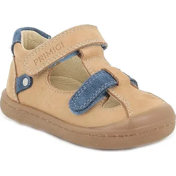 Dívčí polobotky Dětské nubukové polobotky Primigi hnědá barva, PNL 79001 7900111 82X, EUR 23