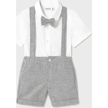 Kojenecká souprava Dětská bavlněná souprava Mayoral 1250.3A.Baby.PPYA šedá 90X, vel. 68