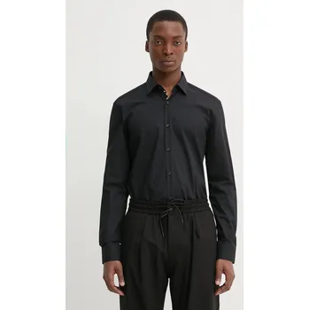 Bavlněná košile HUGO 50534044 černá 99X, vel. 44