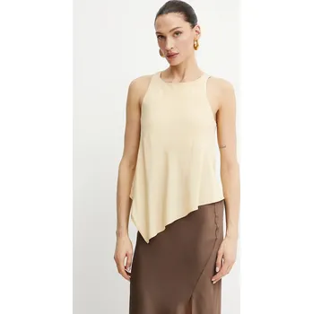 Dámská halenka Halenka Patrizia Pepe dámská, béžová barva, hladká, 2C1609 A057 2C1609.A057 08X, vel. 40