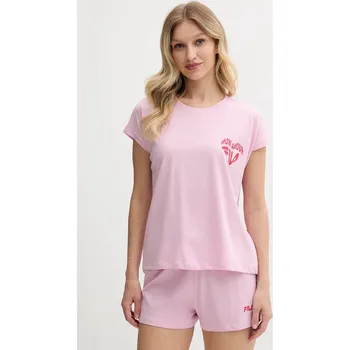 Dámské pyžamo Bavlněné pyžamo Fila dámské, růžová barva, bavlněné, FPS4204 30X, vel. L