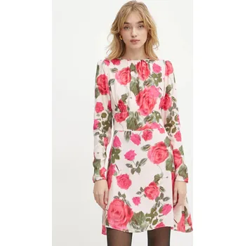 Dámské šaty Šaty Guess RACHELE růžová barva, mini, W5RK39 WGLC2 W5RK39.WGLC2 03X, vel. XL