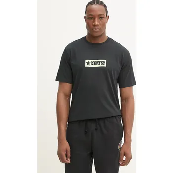 Bavlněné tričko Converse 10027995.A01 černá 99X, vel. XXL