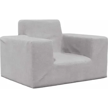 Sedací souprava vidaXL Dětská pohovka měkký plyš [4104775] Barva: světle šedá