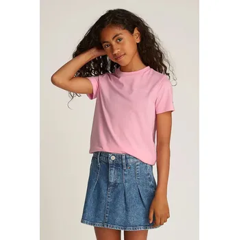 Dětská móda Dětské bavlněné tričko Tommy Hilfiger KS0KS00594.74.122.PPYA růžová 30X, vel. 74