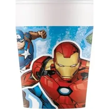Party nádobí Papírové kelímky Avengers Marvel 200 ml 8 ks