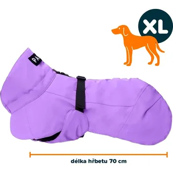 Obleček pro psa PAIKKA zimní bunda fialová XL | 70 cm