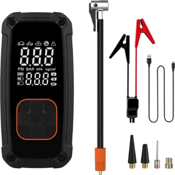 Powerbanka Přenosná startovací powerbanka s kompresorem - 3v1 8000 mAh