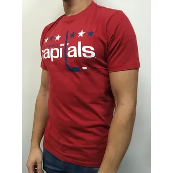 Pánská móda 47 Brand Pánské tričko Washington Capitals NHL 47 Basic Logo Velikost: S