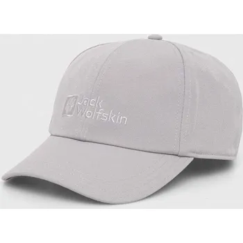 Kšiltovka Kšiltovka Jack Wolfskin Baseball šedá barva, s aplikací, 1900675 90X, vel. ONE SIZE