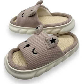 Dámské pantofle Dámské hnědé domácí pantofle 02 Barva: Hnědá, Velikost: 38/39