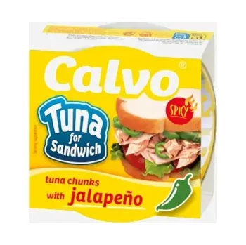 Tuňák s chilli paprikami Jalapeno ve slunečnicovém oleji 142 g