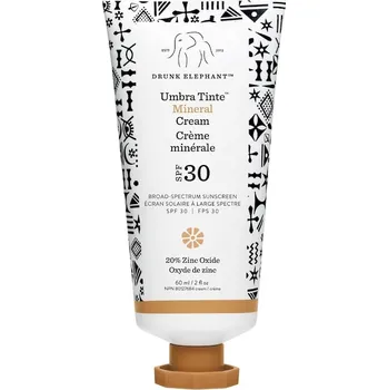 Přípravek na opalování Drunk Elephant - Umbra Tinte™ Mineral Cream SPF 30/PA+++ Opalovací krémy 60 ml Světle hnědá unisex
