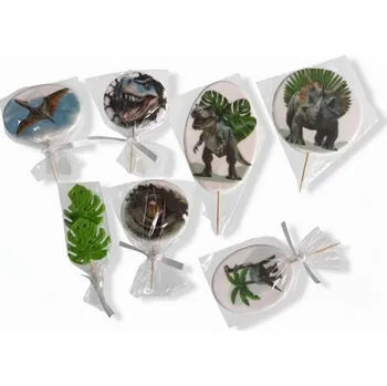 Jedlá dekorace na dort Cukrová dekorace Éra dinosaurů TOP I LOVE CAKES