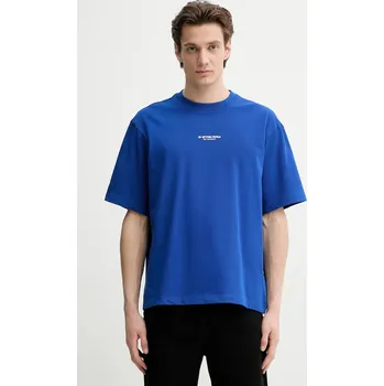 Pánské tričko Bavlněné tričko G-Star modrá barva, s aplikací D24780.C336 57X, vel. XXL