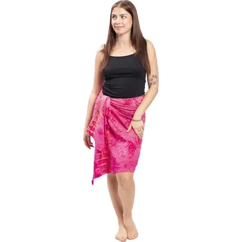 Šátek Sarong BALI BATIK růžový II.