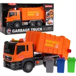 RKToys Oranžové popelářské auto se zvukem