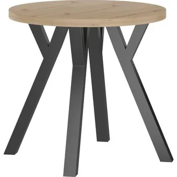 Jídelní stůl PŘEDPRODEJ -15% do 24.11 ! Kulatý stůl (dub artisan + nohy Y) Fi80 ST(B80)-FX / Y