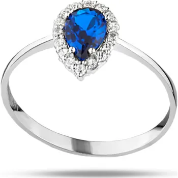 Prsten Lillian Vassago Prsten s barevnými a čirými zirkony, bílé zlato LLV11-SGR101WDSF Velikost prstenu: 58