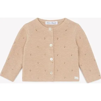 Dětský bavlněný kardigan Tartine et Chocolat CA18010.80.86 béžová 80X, vel. 80