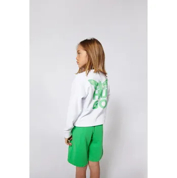 Dámská mikina Dětská mikina HUGO G00357.114.150 bílá 00X, vel. 150