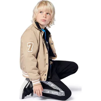 Chlapecká bunda Dětská bomber bunda Karl Lagerfeld Z30568.162.174 béžová 80X, vel. 174