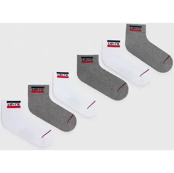 Pánské ponožky Ponožky Levi's 6-pack 37157.0817 bílá 00X, vel. 35/38