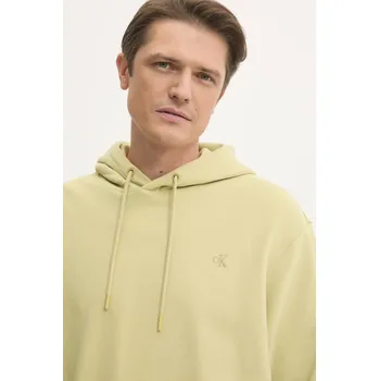 Pánská mikina Bavlněná mikina Calvin Klein Jeans J30J326748 žlutá 10X, vel. S