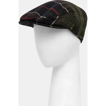 Čepice Čepice z vlněné směsi Barbour zelená barva, MHA0558 77X, vel. ONE SIZE