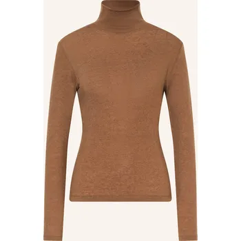 Dámské tričko Windsor. Dámské Tričko S Rolákem, hnědá, 42