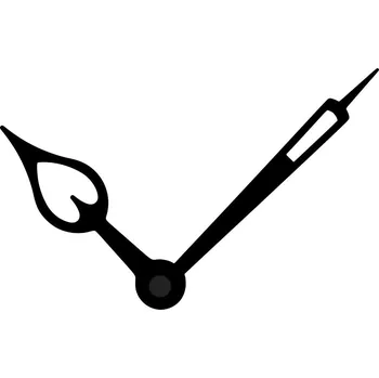 Hodiny Hodinový strojek řízený signálem s tichým chodem včetně ručiček HRC200