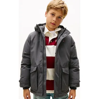 Dětská bunda Tommy Hilfiger KB0KB09889.9BYA černá 99X, vel. 152