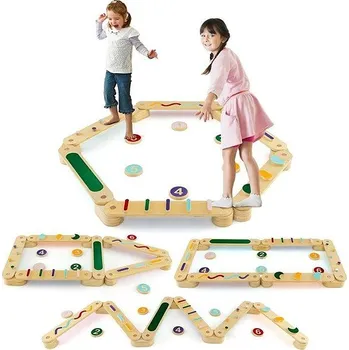 ostatní stavebnice Costway Balanční chodník s balančními kameny a čísly 19