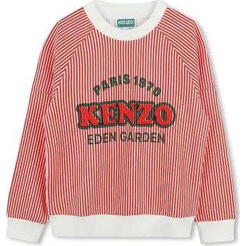 Chlapecká mikina Dětská bavlněná mikina Kenzo Kids K61134.114.150 červená 33X, vel. 114