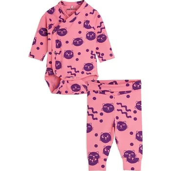 Kojenecká souprava Kojenecká sada Mini Rodini Squiggly cats 2514010528 růžová 42X, vel. 68