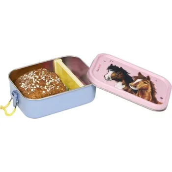 Svačinový box Kovový box na oběd Horse Friends