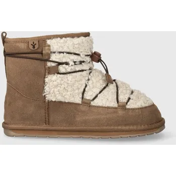Dívčí obuv Dětské semišové sněhule Emu Australia Mauboy K12956.Mauboy hnědá 82X, EUR 25/26