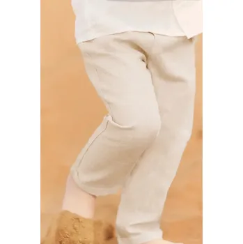 Pánské kalhoty Kojenecké lněné kalhoty Tartine et Chocolat CA22061.60.74 béžová 12X, vel. 71